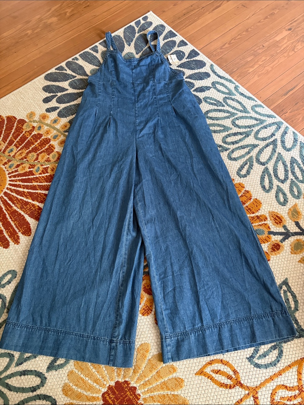 aerie Denim overalls-oversized Large